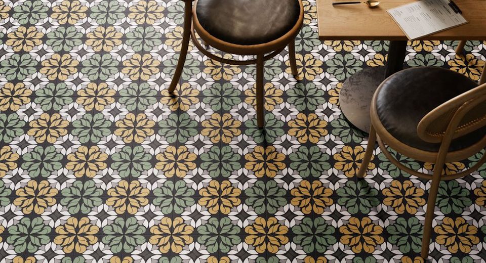 Piastrelle effetto cementina